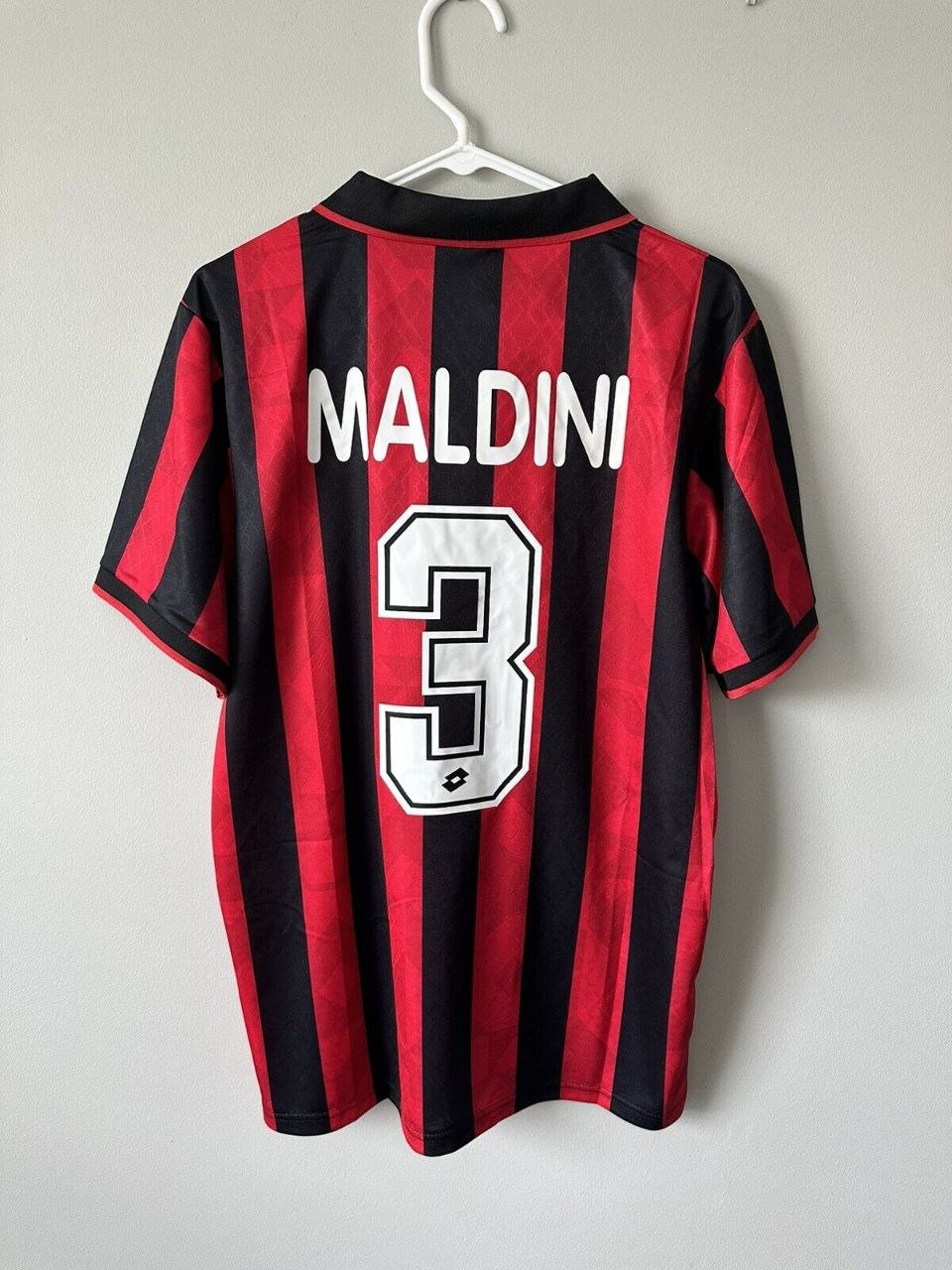 Maldini Ac Milan 1995 1996 Retro Jersey Home Soccer Retro Jersey