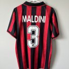 Maldini Ac Milan 1995 1996 Retro Jersey Home Soccer Retro Jersey
