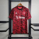 Manchester United Jersey 23 24 Training Suit Soccer Shirt Jersey M-U