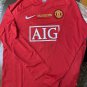 Men Manchester United 2008 Ronaldo #7 Red Home Long Sleeve Soccer Jersey