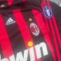 Mens  Jersey  AC Milan 2006-07 Kaka #22 Red Home Long Sleeve Soccer