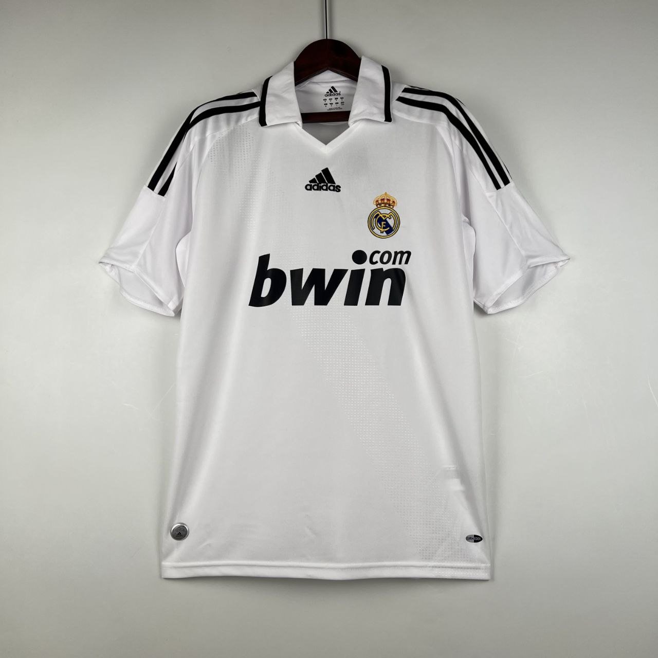 Real Madrid 2008 09 Retro Jersey Home Soccer Shirt Men's