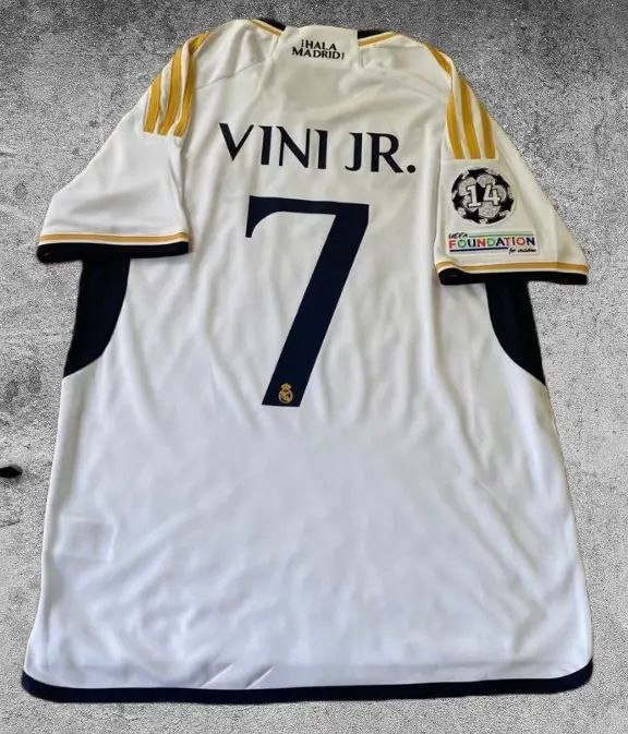 Real Madrid 23 24 Home VINI JR . New Soccer Jersey