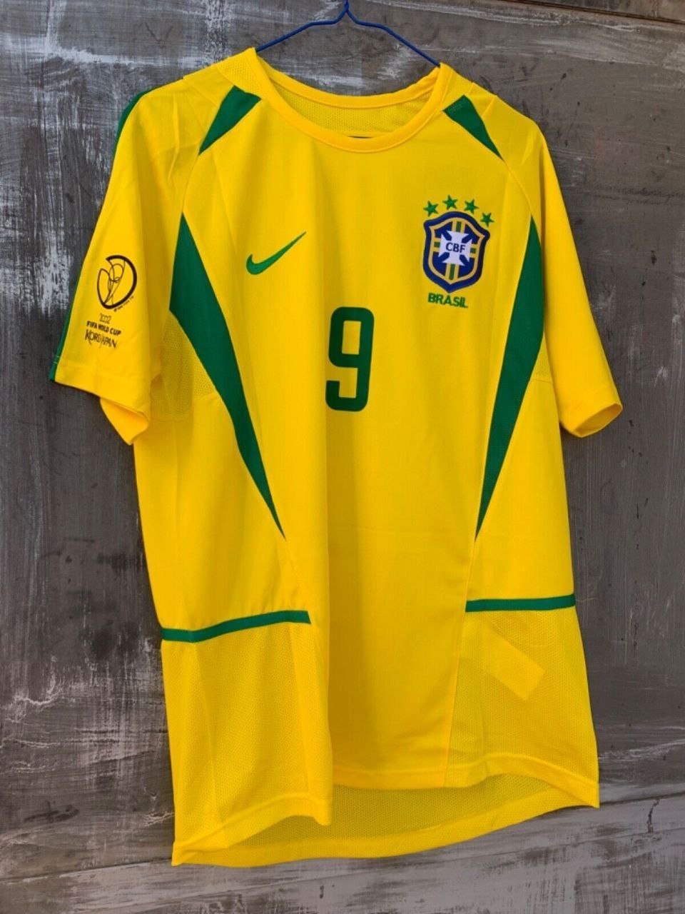 Ronaldo Brazil 2002 Retro Jersey Home Soccer Retro Jersey Basil