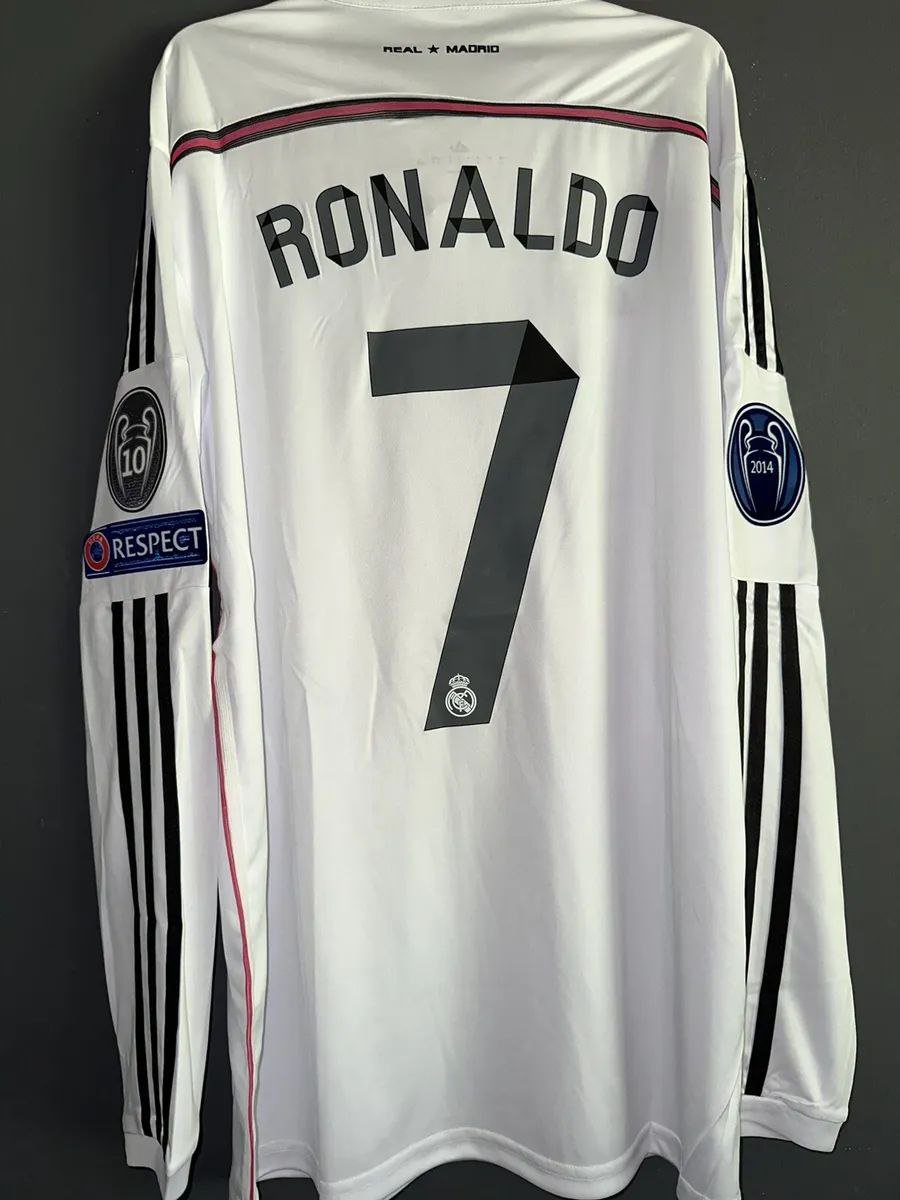 RONALDO Real Madrid 14 15 Retro Jersey Home Soccer Retro Jersey 2014 2015_1