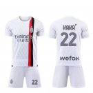 AC Milan 23 24 KAKA 22 Jersey Kids Away Children Soccer Shirt youth Jersey Kit