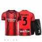 AC Milan 23 24 MALDINI 3 Jersey Kids Home Children Soccer Shirt youth Jersey Kit