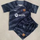 Barcelona 2023 2024 GoalKeeper  Jersey Kids Home children Soccer Shirt youth Jersey Kit 23 24