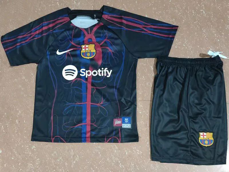 Barcelona 23 24 Jersey Special Edition Kids Children Soccer Shirt youth ...