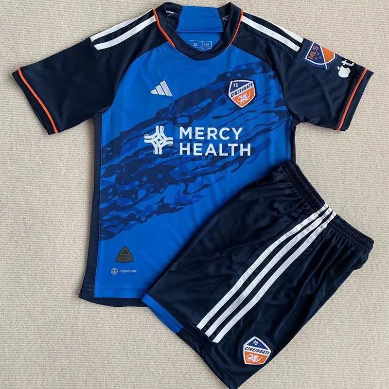 FC Cincinnati 23 24 Jersey Home Kids Children Soccer Shirt youth Jersey Kit FC Cincinnati