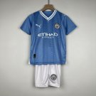 Manchester City Jersey Kids Home 23 24 Soccer Shirt Kids Jersey