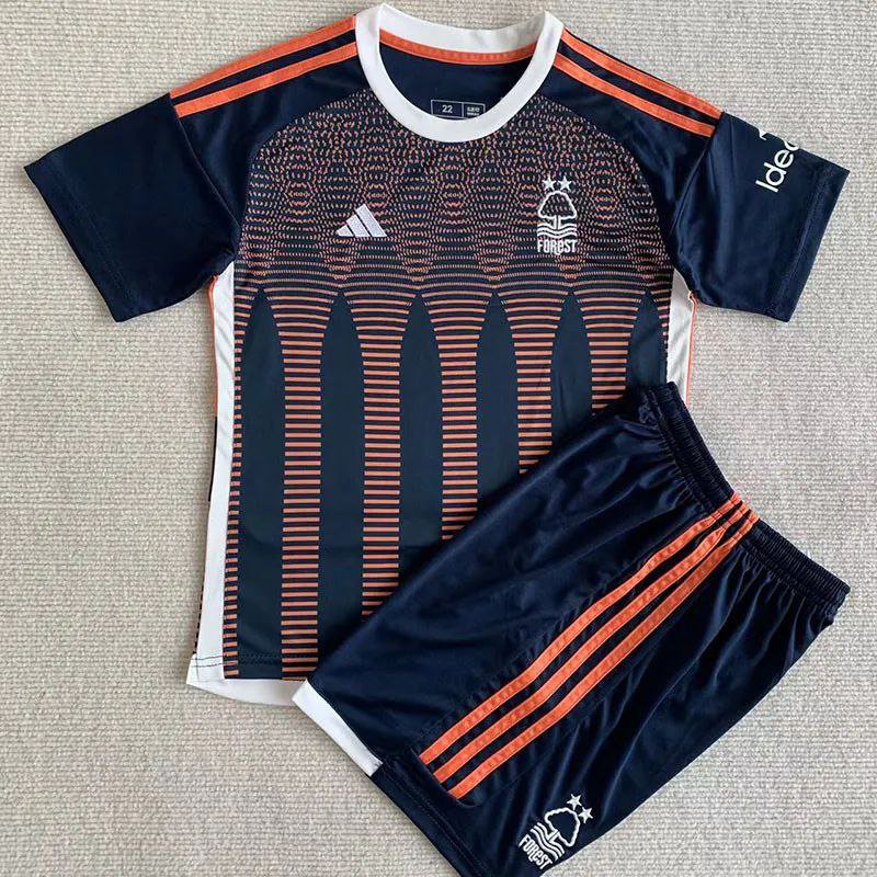 Nottingham Forest 23 24 Jersey Away Kids  Children Soccer Shirt youth Jersey Kit