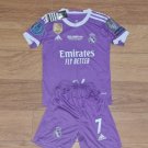 Real Madrid 2017 2018 Retro Kids Away Soccer Shirt Kids Raeal Madrid 17 18_2