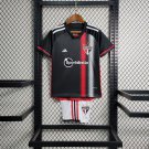 Sao Paulo 2023 2024 Jersey Kids Away children Soccer Shirt youth Jersey Kit_1