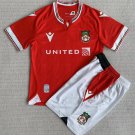 Wrexham 2023 2024 Jersey Kids Home Soccer Shirt Kids Jersey Wrexham
