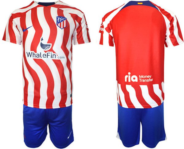 Atl&Atilde;&copy;tico De Madrid Custom 2023-24 Red Home Soccer Jersey Suit