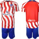 Atlético De Madrid Custom 2023-24 Red Home Soccer Jersey Suit