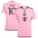 Inter Miami CF #10 Lionel Messi Pink 2024-25 Home Soccer Jersey