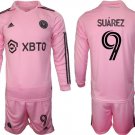 Inter Miami CF #9 Luis Suárez 2023-24 Pink Home Soccer Jersey Suit