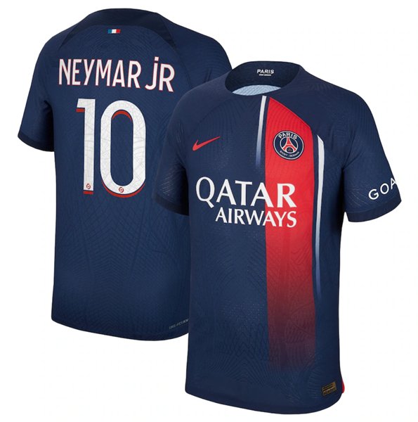 Paris Saint-Germain #10 Neymar Jr Navy Soccer Jersey