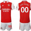 Men’s Arsenal F.C Custom 2023 Red Home Soccer Jersey Suit