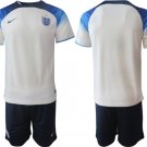 Men’s England Blank White Home Soccer Jersey Suit