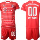 Men’s FC Bayern München Custom 22 23 Red Home Soccer Jersey Suit