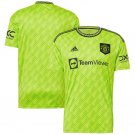 Men’s Manchester United Blank 2022 23 Green Soccer Jersey