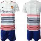 Men’s Manchester United Blank 22 23 White Away Soccer Jersey Suit