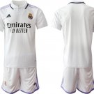 Men’s Real Madrid Blank 22 23 White Home Soccer Jersey Suit