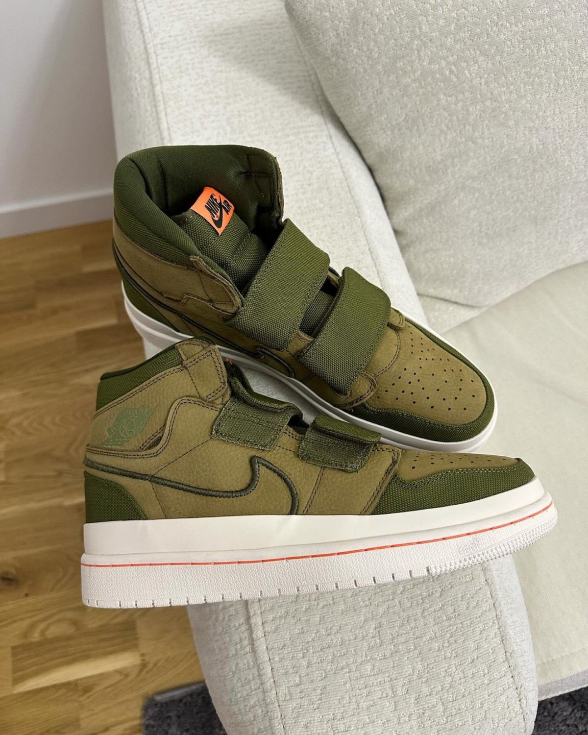 Air Jordan 1 High Double Strap Olive Orange