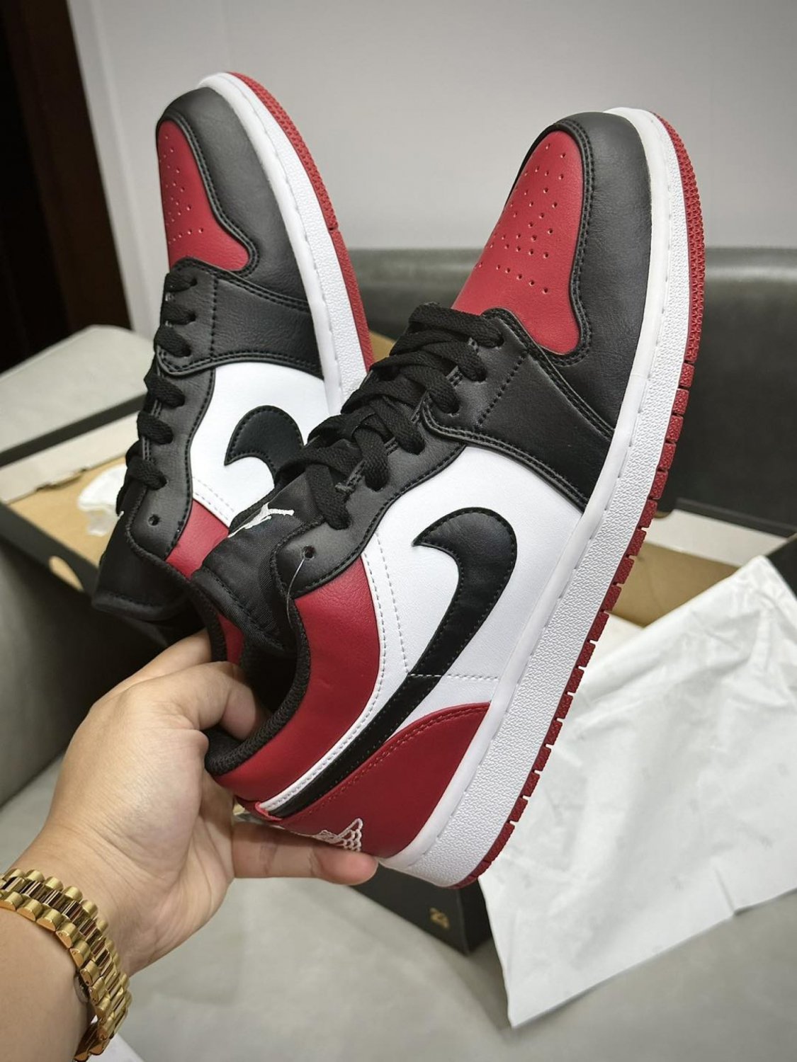Air Jordan 1 Low 'Bred Toe'