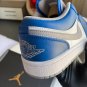 Air Jordan 1 Low &acirc;��True Blue Cement&acirc;��