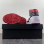 Air Jordan 1 Mid &acirc;��Black Toe&acirc;�� WhiteBlack-Gym Red
