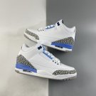 Air Jordan 3 “UNC” WhiteValor Blue-Tech Grey