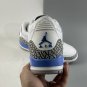 Air Jordan 3 &acirc;��UNC&acirc;�� WhiteValor Blue-Tech Grey