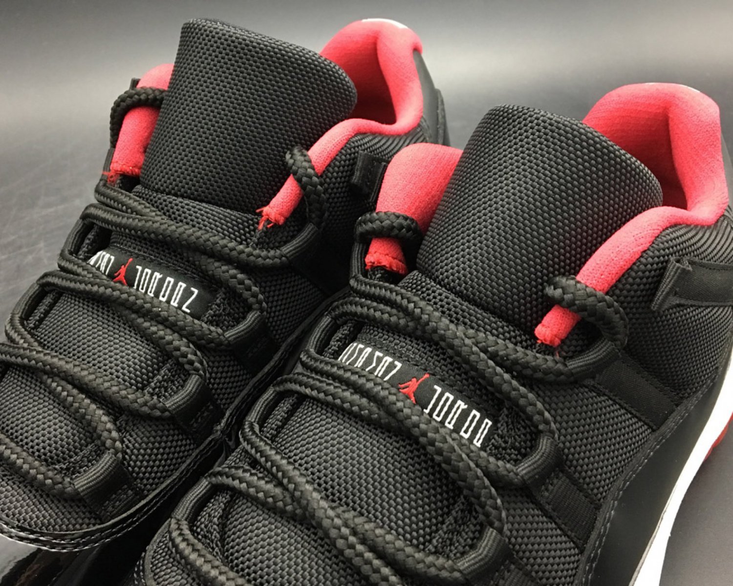 Air Jordan 11 Low &acirc;��Bred&acirc;�� BlackVarsity Red 528895-012