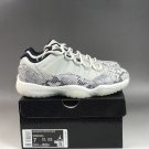 Air Jordan 11 Low “Snakeskin” Light BoneUniversity Red-Sail-Black