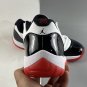 Air Jordan 11 Low &acirc;��White Bred&acirc;�� WhiteUniversity Red-Black-True Red