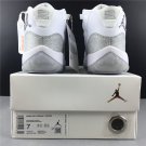 Air Jordan 11 WMNS WhiteMetallic Silver-Vast Grey