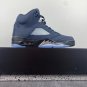 Air Jordan 5 Georgetown Midnight Navy Black Football Grey