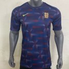 Men's England Navy training uniform Soccer Jersey 2024-25