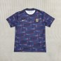 Men's England Navy training uniform Soccer Jersey 2024-25