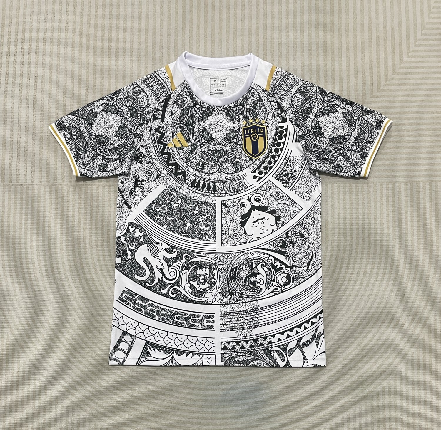 Men's Italian special edition white football jersey 24-25