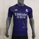 Men's Real Madrid Y3 purple football jersey 24-25