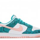 Dunk Low Washed Teal Snakeskin