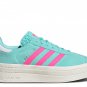 Wmns Gazelle Bold Flash Aqua Lucid Pink