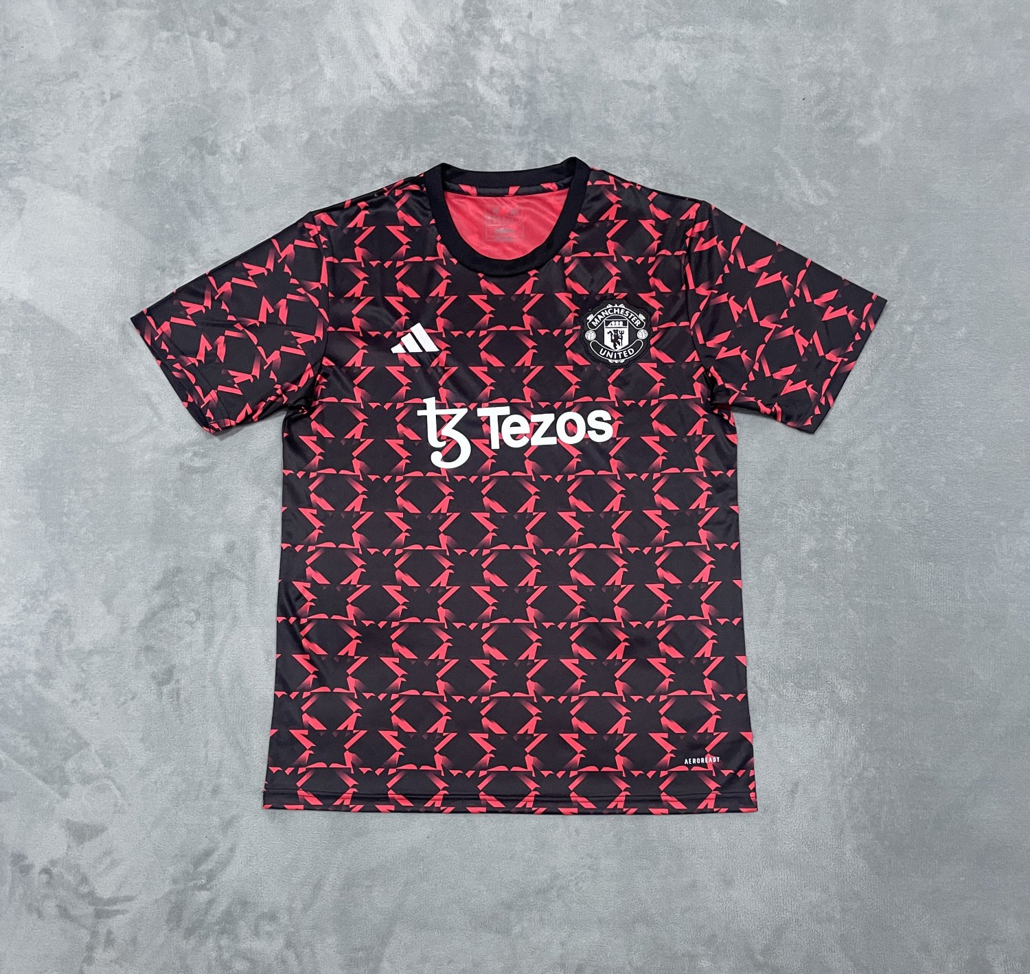 Men's Manchester United training uniform football jersey 24-25