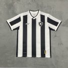 Men's Botafogo home Black White football jersey 24-25