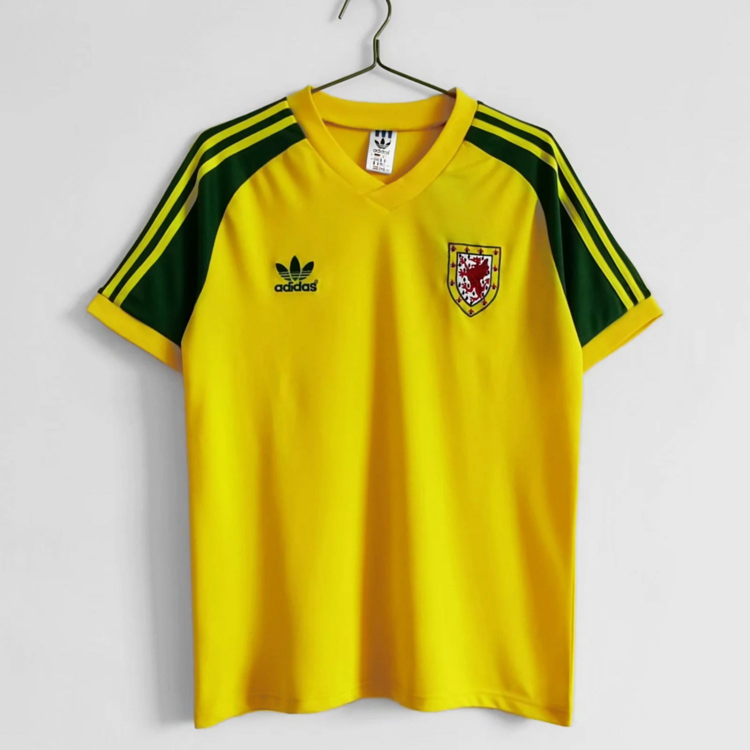 Retro 1982 Wales yellow jersey